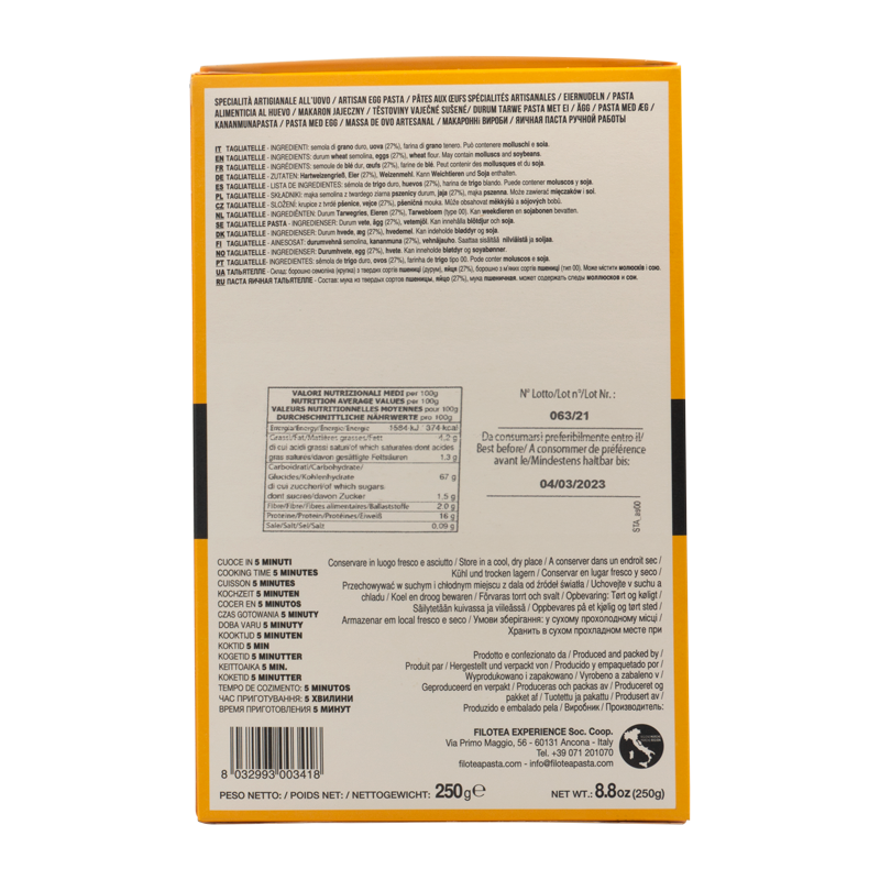Tagliatelle Filotea