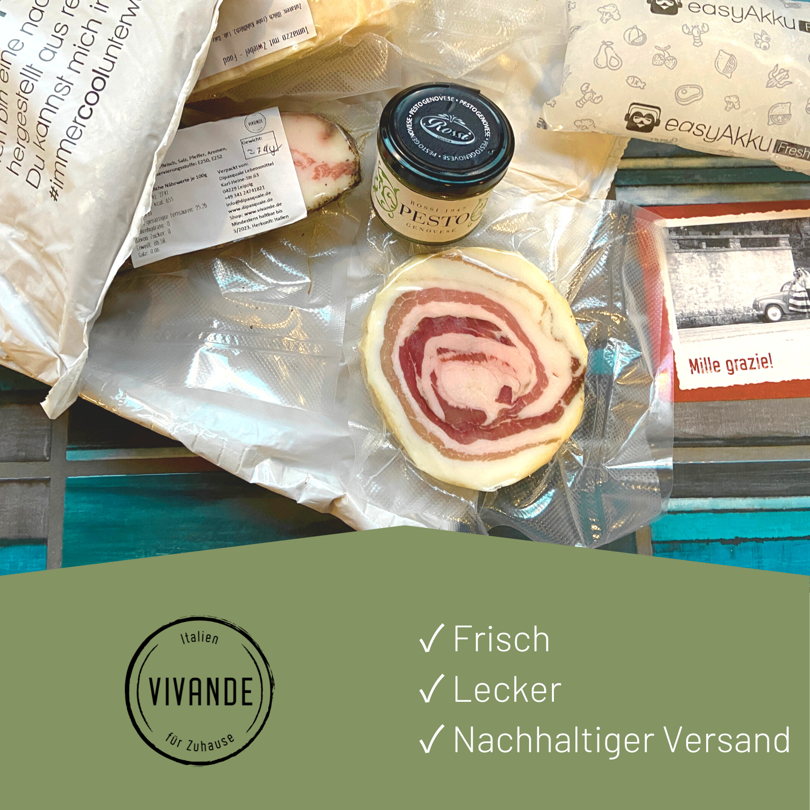 Guanciale am Stück – luftgetrocknete Schweinebacke, 500g