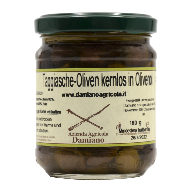 Olive Taggiasche in Olio Extravergine EVO 
