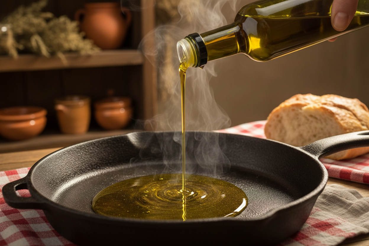 Olivenöl zum Braten: Darf man es erhitzen?