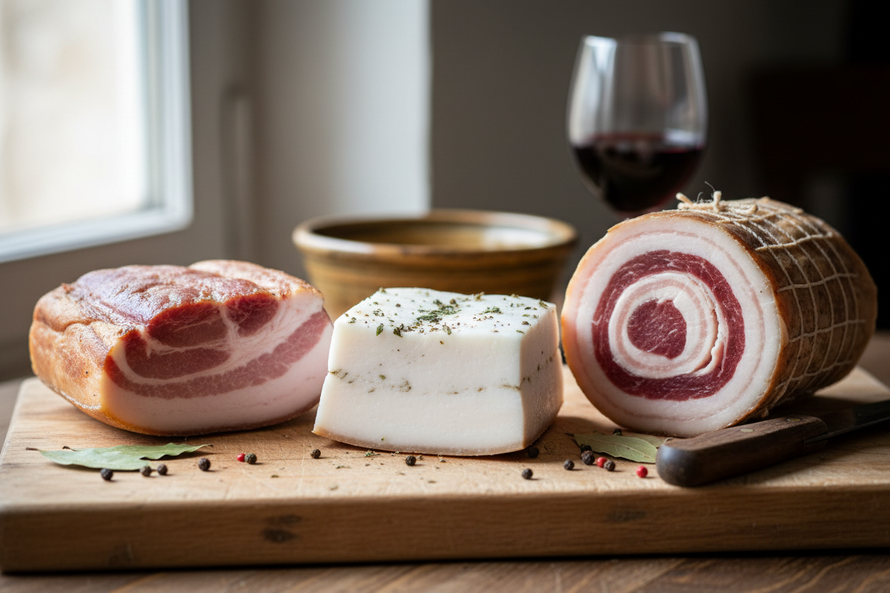 Die verschiedenen Typen von Speck: Guanciale, Pancetta, Lardo und Bacon - Speck ist nicht gleich Speck