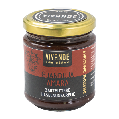 Bitter-Gianduja-Creme 200g – Haselnuss-Zartbitterschoko-Creme