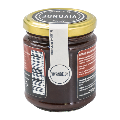 Bitter-Gianduja-Creme 200g – Haselnuss-Zartbitterschoko-Creme