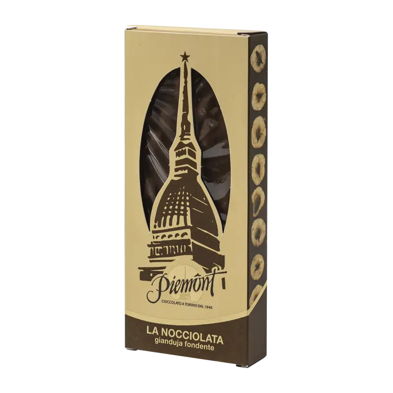 Gianduja-Schokoladentafel mit ganzen Haselnüssen