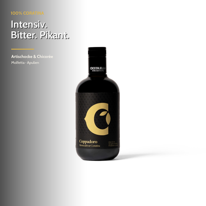 Olivenöl extra nativ Coppadoro  – intensiv, bitter und pikant