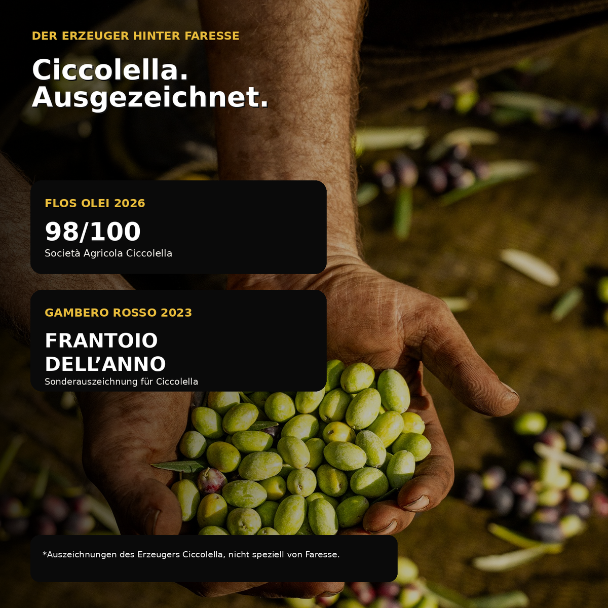 Olivenöl extra nativ Faresse  – kräftig und vollmundig
