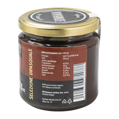 Bitter-Gianduja-Creme 400g – Haselnuss-Zartbitterschoko-Creme