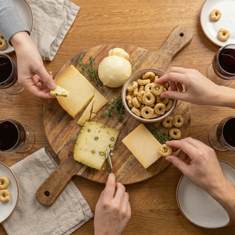 Probierpaket sizilianische Käse mit Taralli