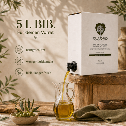 Bio-Olivenöl extra nativ aus Sizilien  – fruchtig und ausgewogen