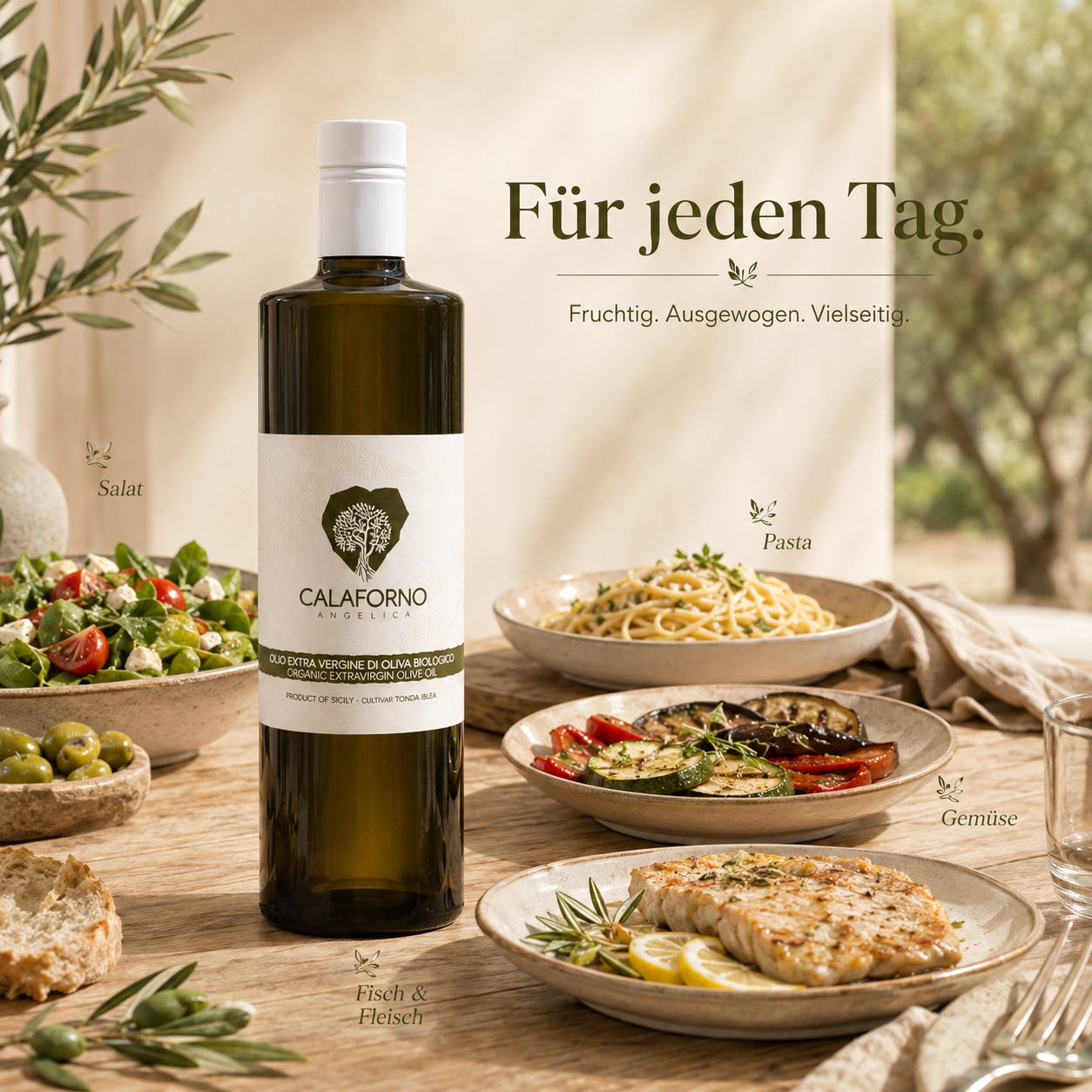 Bio-Olivenöl extra nativ aus Sizilien  – fruchtig und ausgewogen