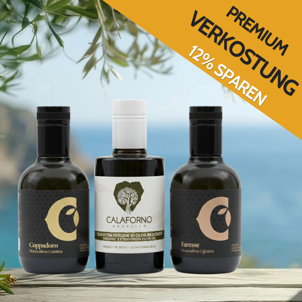 Premium Olivenöl-Verkostungsset Süditalien – Ernte 2025/26