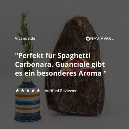 Guanciale am Stück – luftgetrocknete Schweinebacke, 500g